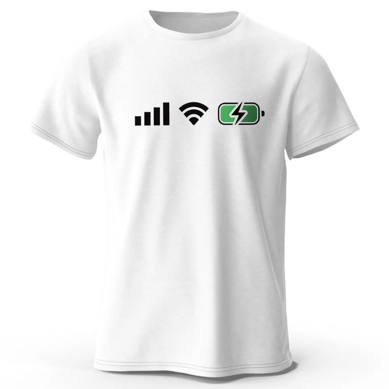 

Loose Fit T-Shirt 100%Cotton Oversized Tech Round Neck Graphic Tees for Men Summer Sweat-Absorbent Digital Streetwear Unisex Top S