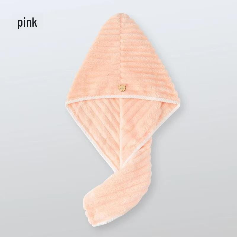 Double-Layer Quick-Dry Hair Towel Cap - Super Absorbent & Thick