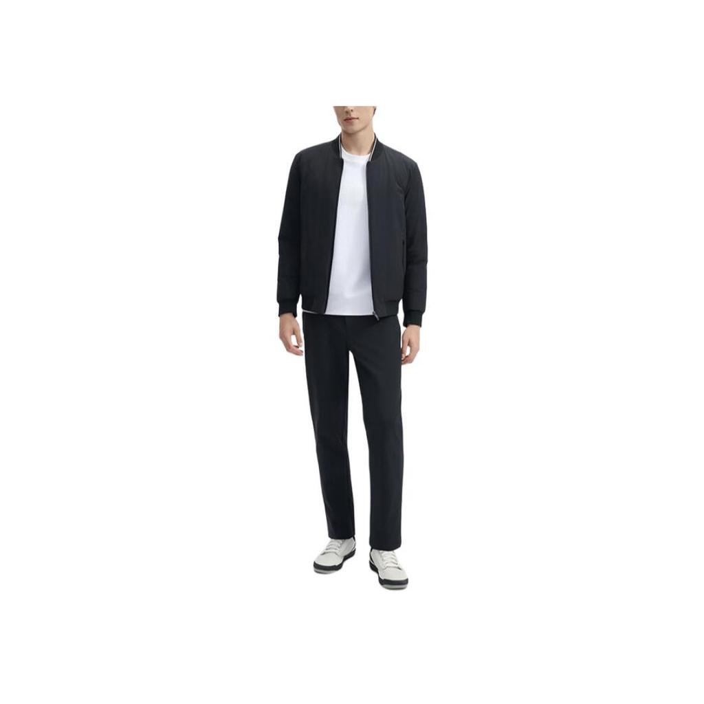 FILA White Solid Color Comfortable Soft Skin-Friendly Warm Three-In-One Down Jacket Men Jacket Black F11M443505F-BK