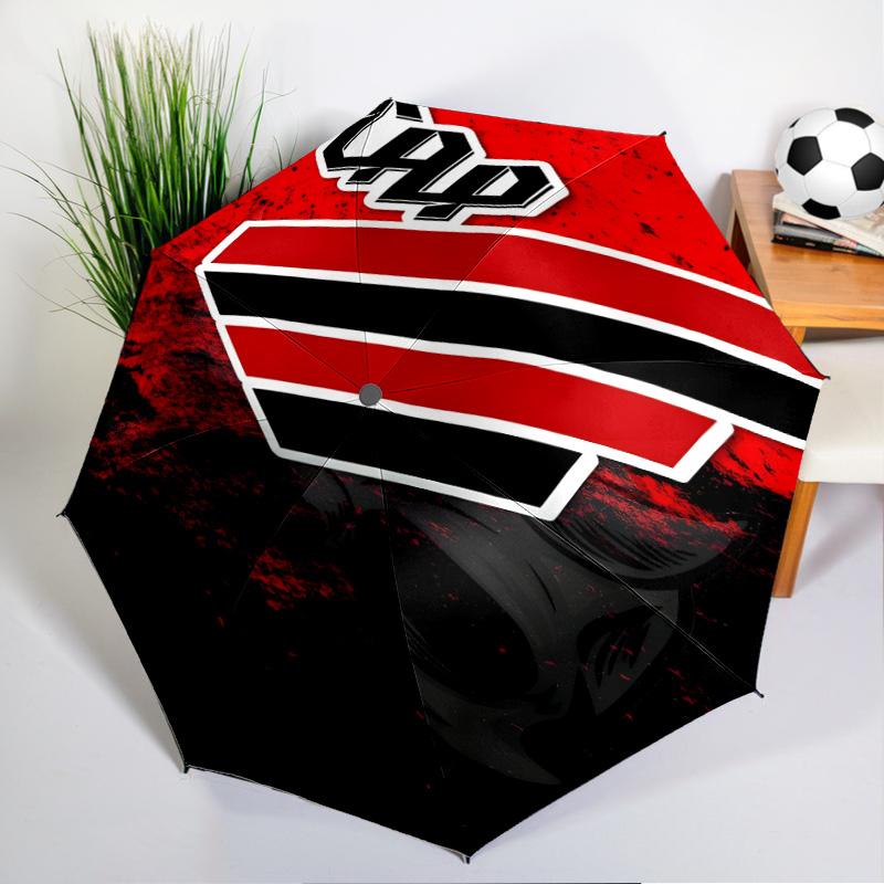 Athletico Football Club Printed Automatic Umbrella, 8-Frame for Travel, Camping, Casual Umbrella, Essential Gift for for Family and Friends