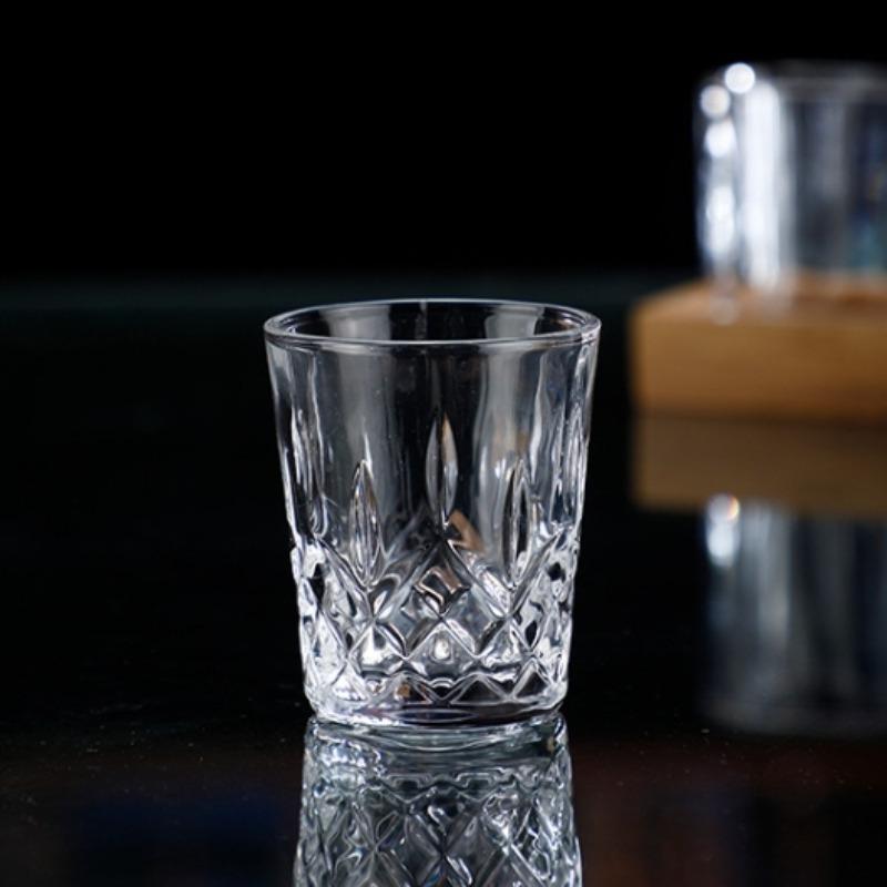 2pcs Set Glassware Cocktails Bullet Cup Baijiu Glasses Bar High Quality Wine Glasses Set Strong Liquor Cup Mini Shot Glass Set 2pcs