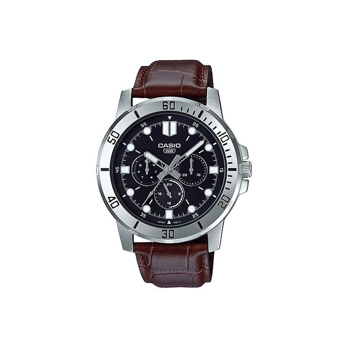 CASIO Men Standard Series 49mm Black Watch MTP-VD300L-1E MTP-VD300L-1E Black Dial