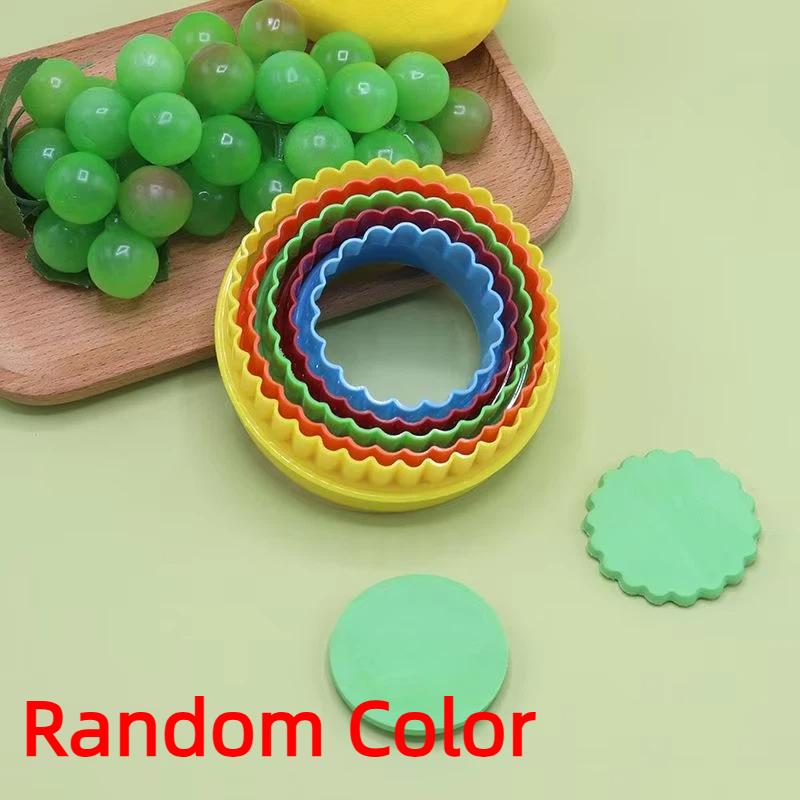 5/8 Pcs Fluted Edge Cookie Cutters Set - BPA-Free Plastic Baking Molds for Uniform Biscuits, Fondant & Holiday Cookie Decorating