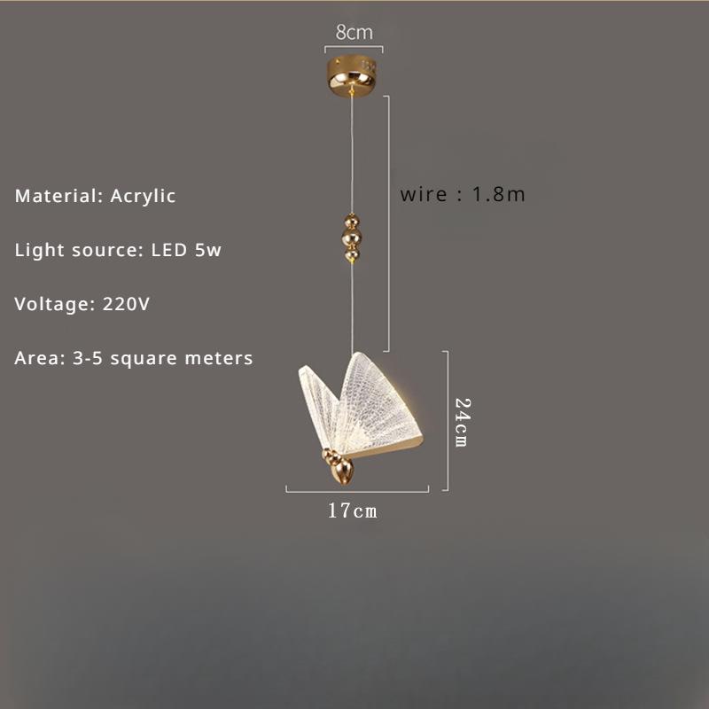 Nordic Creative LED Butterfly Wall Lamp Modern Romantic Living Room Bedroom Bedside Decoration Wall Corridor Lighting Fixtures