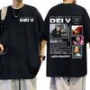 Custom Rapper Dei V Quien Es Dei V Tour 2025 Tshirts Unisex Unisex Vintage Hip Hop Music Tshirt Unisex ONeck Oversized T Shirt
