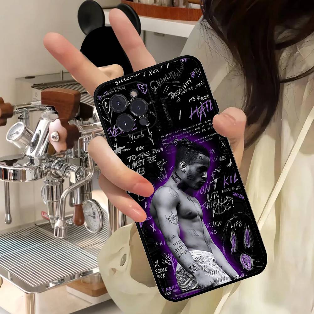Rapper X-XXXTentacionS Phone Case For Iphone 17 Air 16 15 14 13 12 11 Pro Max 16 15 14 Plus TPU Soft Case