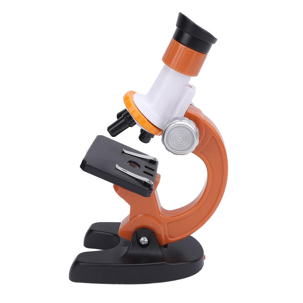 Microscope for Kids High Definition Battery Powered Microscope Science Kit with 4 Blank Glass Slides