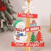 3Pcs/set Household Christmas Wooden Ornaments Creative Christmas Decoration  Tabletop Ornamen