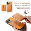 B2 For iPhone 16 Pro Case Detachable Magnetic Card Bag Leather+TPU Phone Cover