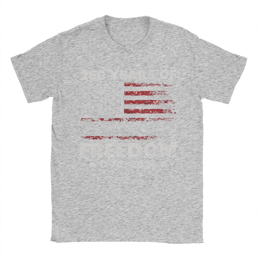250 Years American Flag Anniversary USA 250th Birthda Cotton T Shirt For Unisex Summer Round Neck Tees Oversized Clothes