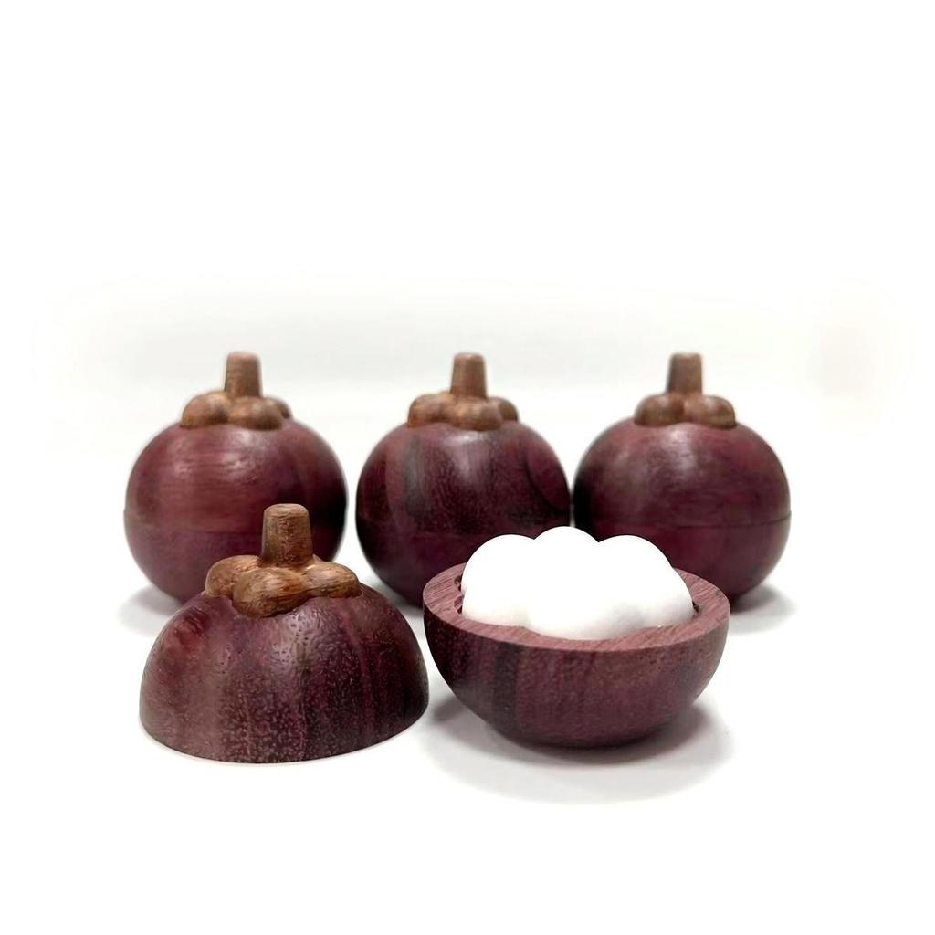 Purple Mangosteen Car Air Freshener: Essential Oil Diffuser with Wood, Stone, and Plaster for Creative Desktop Aroma