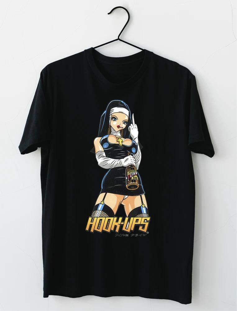 LIMITED NEW Hookups Skateboard Rebel Nun T-Shirt M-2XL XXL