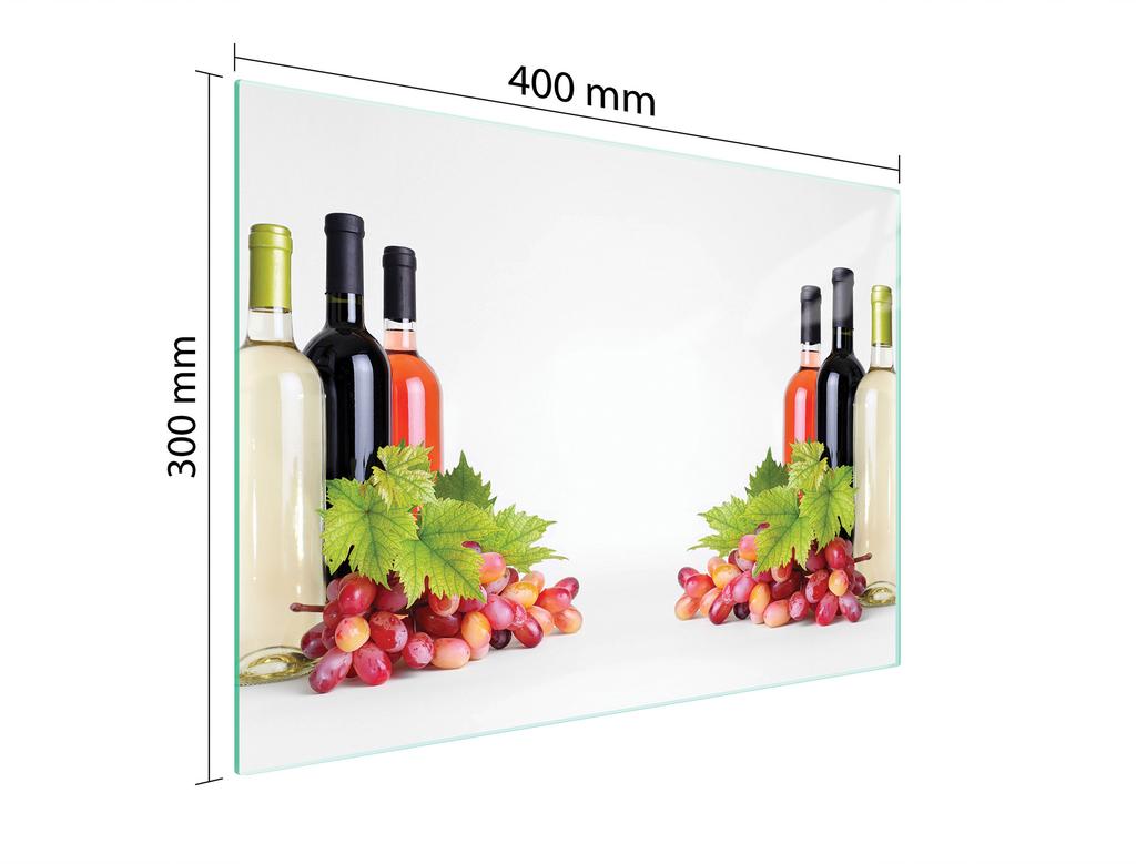SZKLANA DESKA DO KROJENIA 40x30 WINO
