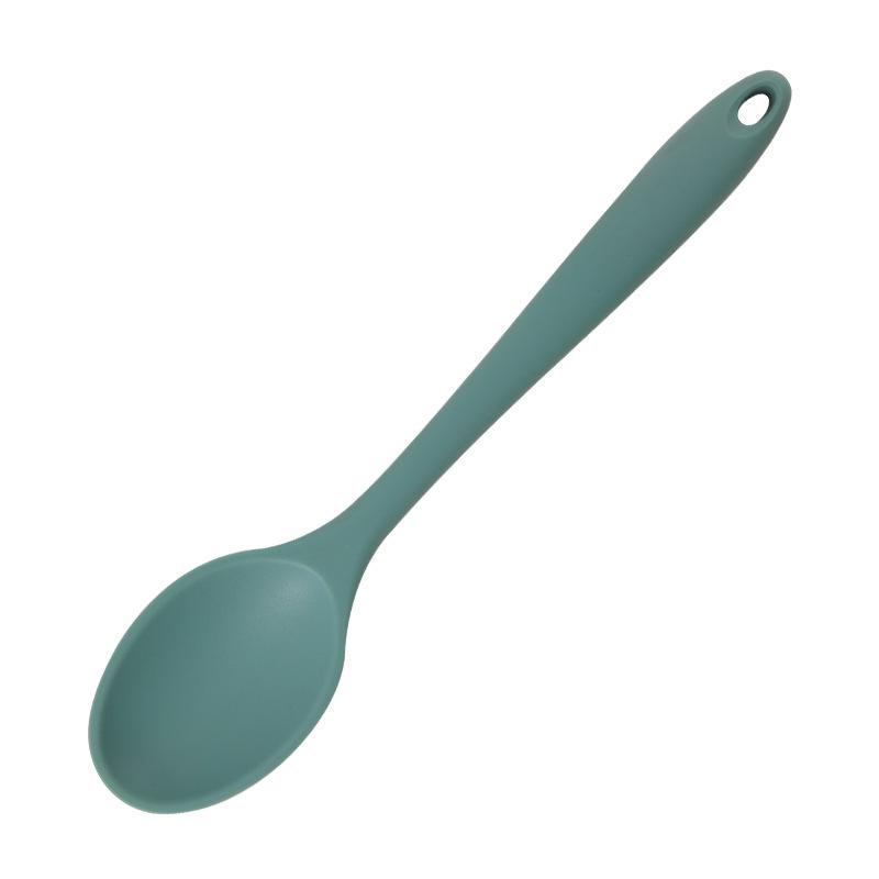 Integrated Silicone Cooking Spoon Set - Non-Stick, Multi-Purpose Rice, Seasoning, Soup, Wok, and Stir-Fry Spoons.