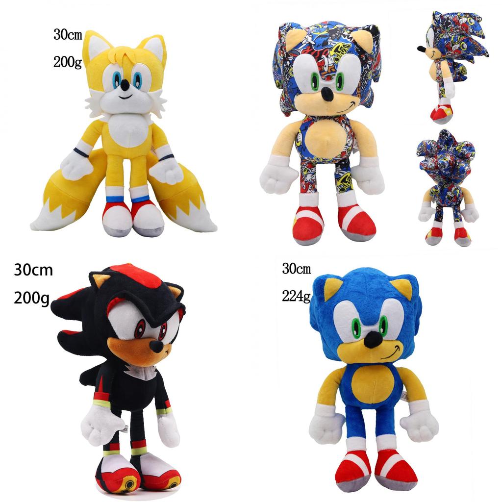 Peluche di Sonic The Hedgehog con Imbottitura in Cotone PP per Collezionisti e Bambini