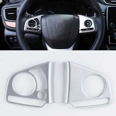 ABS Matte 2017 2018 for Honda CR-V CRV Car Steering Wheel Switch Button Decorative Cover Trim Moulding Accessories Sticker