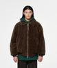 Hongwoosung Oversized 2Way Short Fur Jacket_Brown