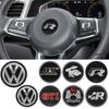 MPSGW1 Car Steering Wheel Emblem Sticker Interior Accessories For VW Polo Golf GTI Passat Scirocco Beetle Tiguan Magotan Golf 5 4 6 Mk4