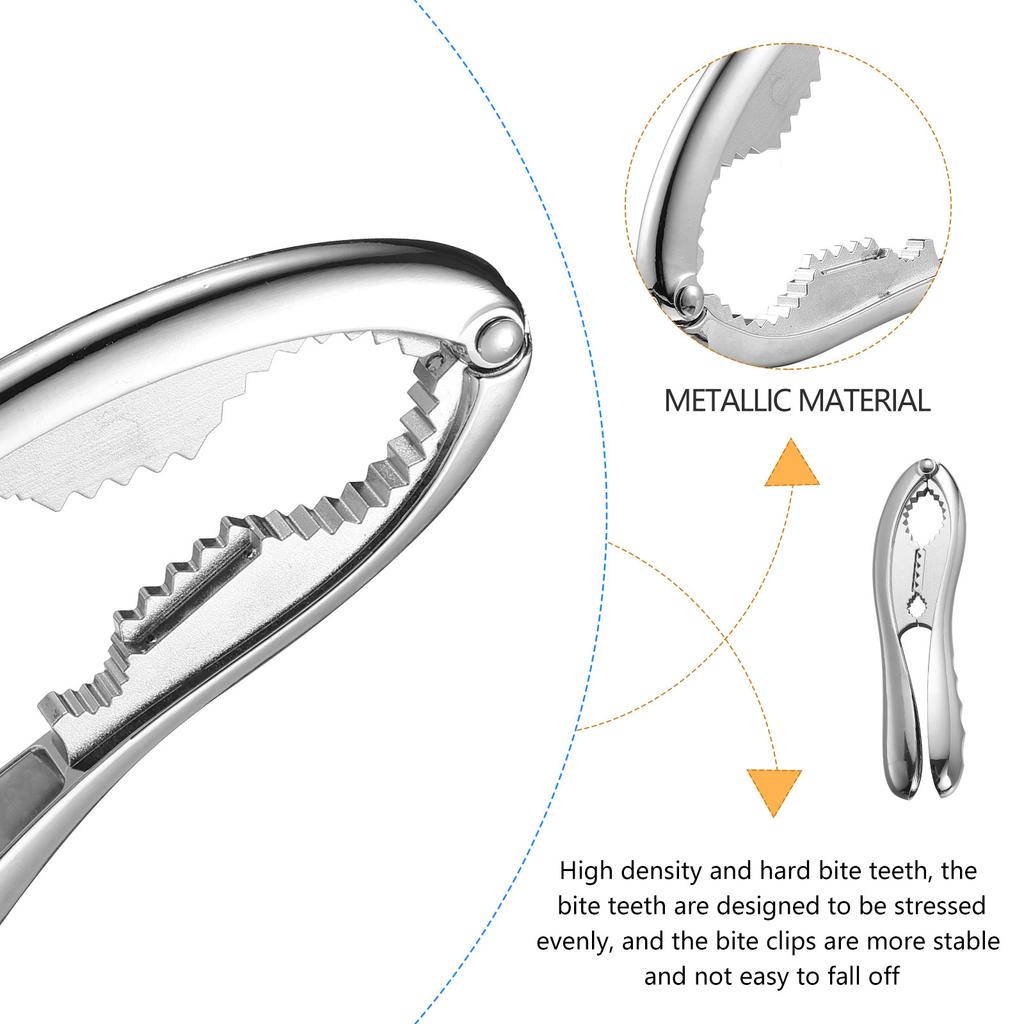 Handheld Nut Opener Zinc Alloy Walnut Cracker Ergonomic Tool For All Hard Shell Nuts, Portable Kitchen Utility Nut Sheller