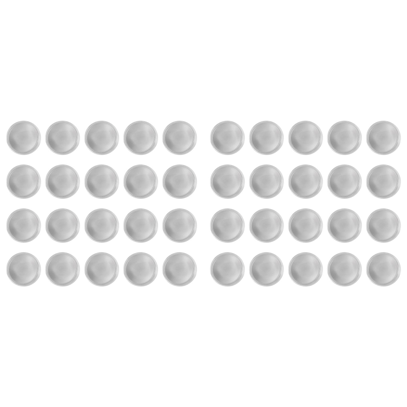 

A60z40pcs Blank Challenge Coins Metal Stamped Sublimation Blanks 40Mm Laser Engraved Round Labels+Acrylic Protective Casemay серебряный