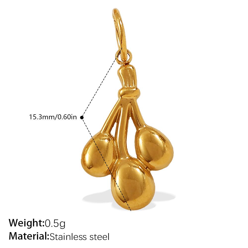 Exquisite and compact DIY mini bag pendant accessories stainless steel plated 18K gold daily versatile pendant accessories