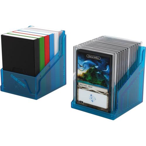 GameGenic Deck Box: Bastion XL Blue (100ct) ? Durable and Sturdy TCG, OCG Card Storage ? Compatible with Pokemon Yugioh Commander and MTG Magic: The G