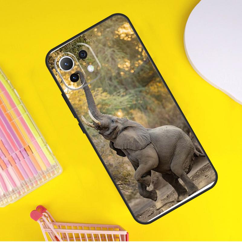 Elephant Animal Cover For Xiaomi 14 Ultra 13 11T 12T 13T 14T Pro POCO X6 X7 Pro X3 X5 F3 F5 F6 M6 Pro Case