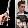 Foldable Practice Training Butterfly Comb Stainless Steel Beard Moustache Brushe Salon Hairdressing Styling Tool