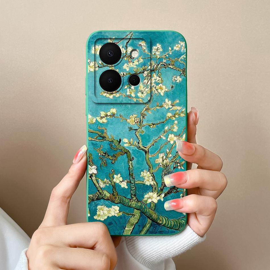 For Vivo Y36 4G 5G Phone Case Cute Design Camera Protection Back Cover For Vivo Y 36 Soft Liquid Silicone Shockproof Funda Shell