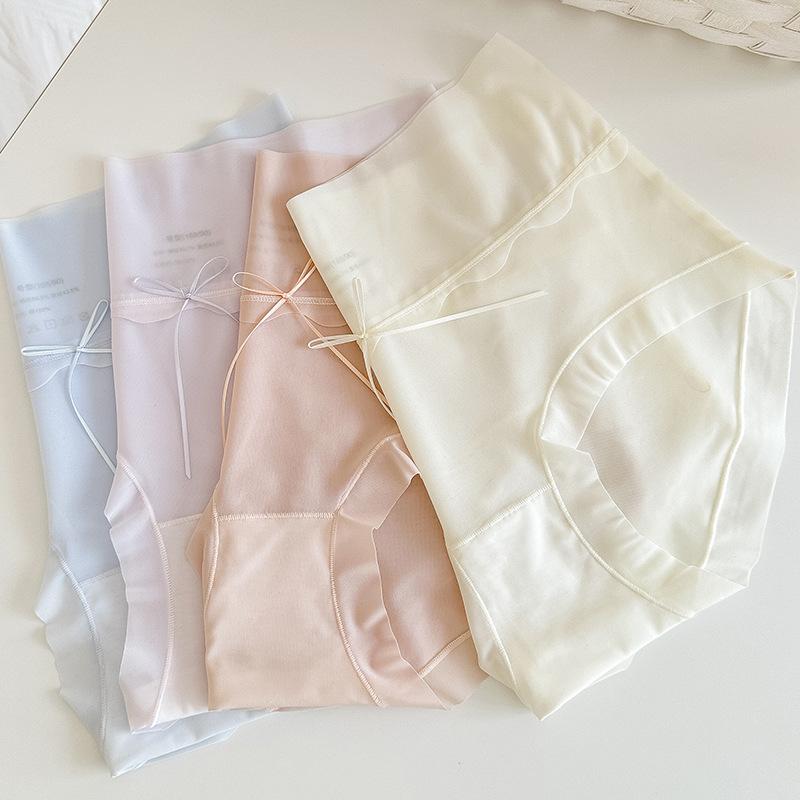 Damenunterwäsche, elastische, atmungsaktive, spurlose, antibakterielle Höschen, dünne Slips mit mittelhoher Taille