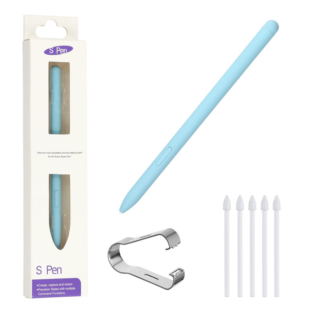 עבור סדרות Samsung Galaxy Tab S10/Tab S9 עט סטיילוס רגיש ללחץ עם 5 קצוות עט (ללא לוגו)