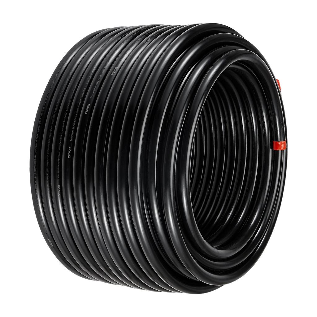 VEVOR Druckluftleitungs-Kit, 200 Fuß x 3/4 Zoll, HDPE-Aluminium-Druckluft-Rohrleitungssystem, Auslaufsicher & Einfach zu installieren