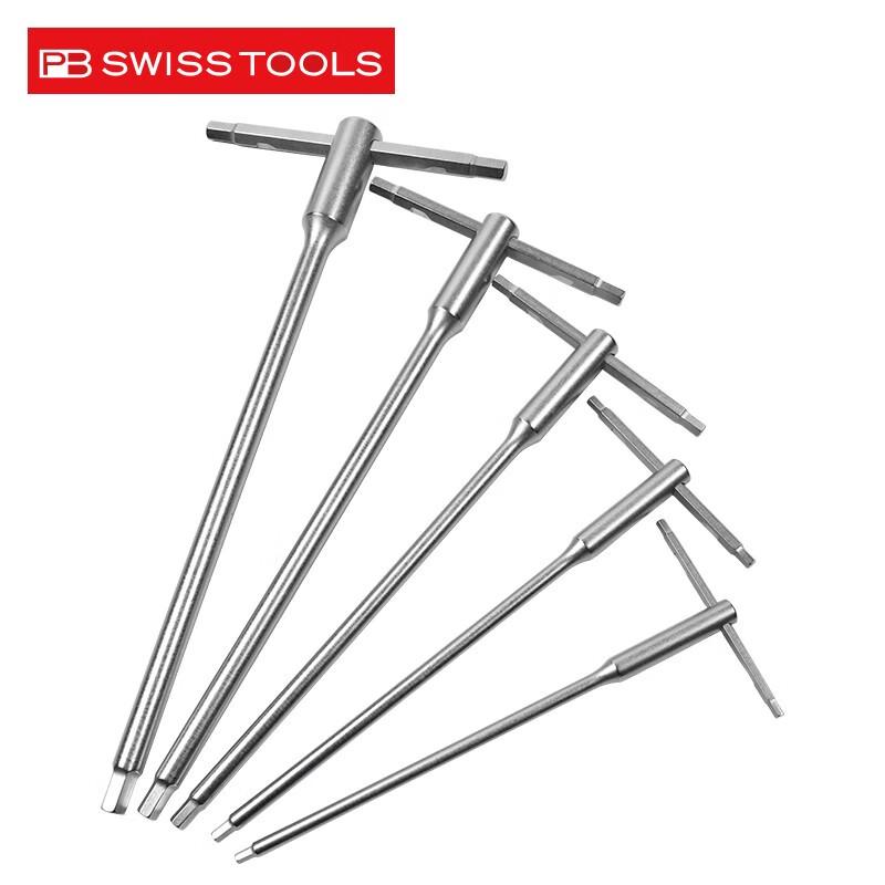PB SWISSTOOLS Sliding T-Handle Hex Key Set 6-piece Set