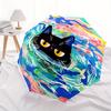 1pc Cat SwimmingAutomatic Open/close, All-Season Portable Folding Umbrella for Friends, Travel, Everyday, Events - Compact Parasol, Outdoor