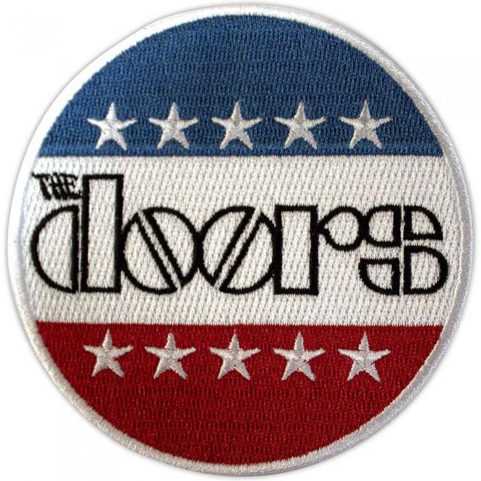 The Doors Logo Woven Stars & Stripes Iron On Patch