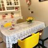 Vintage White Lace Tablecloth Tea Table Bedside Table Washing Machine Refrigerator Rectangular Dust Cover Cloth Sofa Decoration Dust Towel Home Decora
