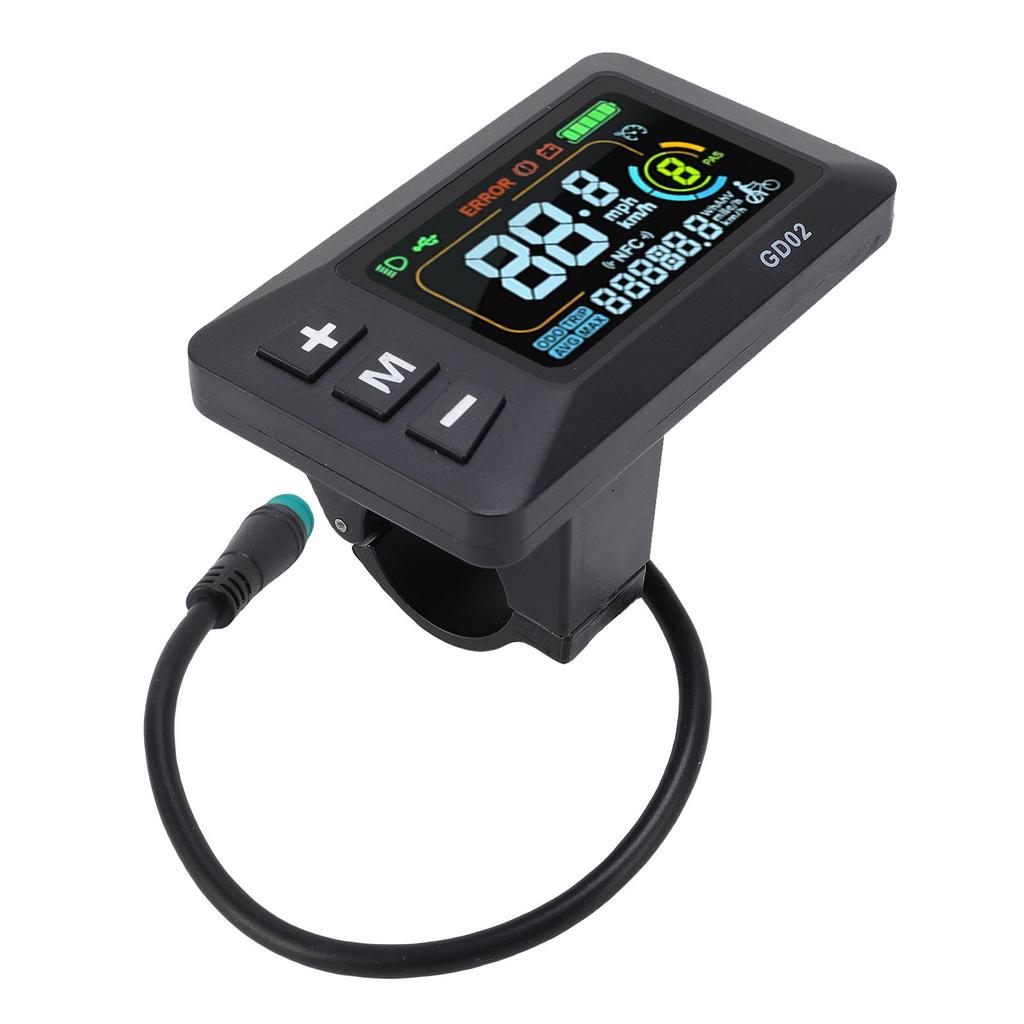 Electric Bike LCD Display High Definition Backlit Color Screen Water Proof Connector Electric Scooter Display Panel