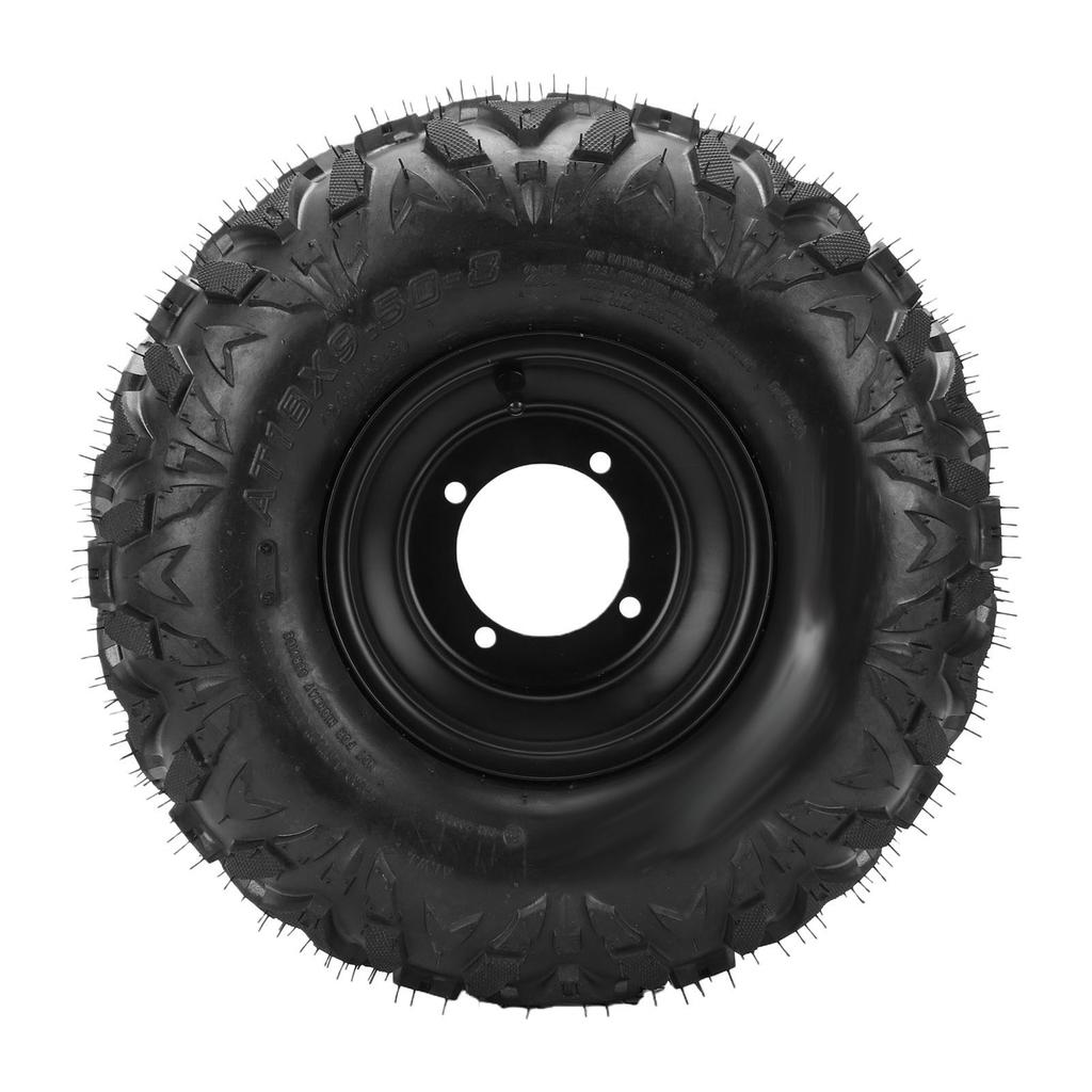 18x9.50 8 Tubeless Tire Wheel with Rim 8inch for Off Road ATV UTV Lawn Mower Golf Carts Other Recreation Vehicles