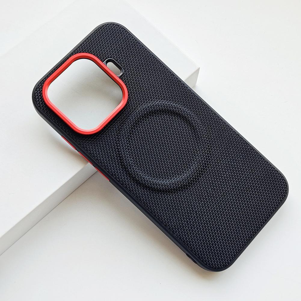 Magnetic Ring With Red Circle Lens Heightened protect Case For IQOO Z11 Turbo Z10 Turbo Pro + vivo IQOO 15 13 Slim Back Cover