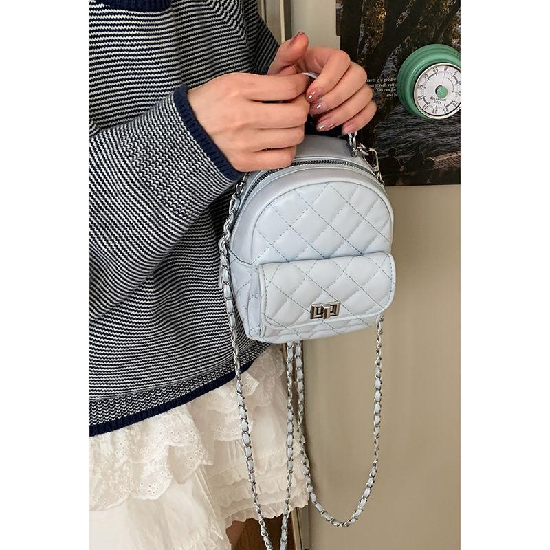 IELGY Ladies Backpack Summer Fashion All-Match Portable Chain Travel Bag