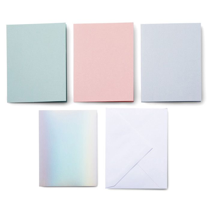 8 Adhesive Cards and Envelopes Pastel - Cricut