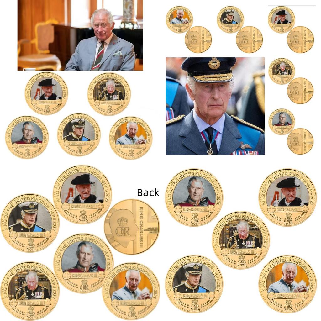 Stunning British King Charles Commemorative Coin Collection In Gift Box