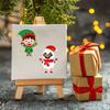 Colorful Xh059 Christmas Santa Snowman Diy Puzzle Stickers For Kids Fun Crafting