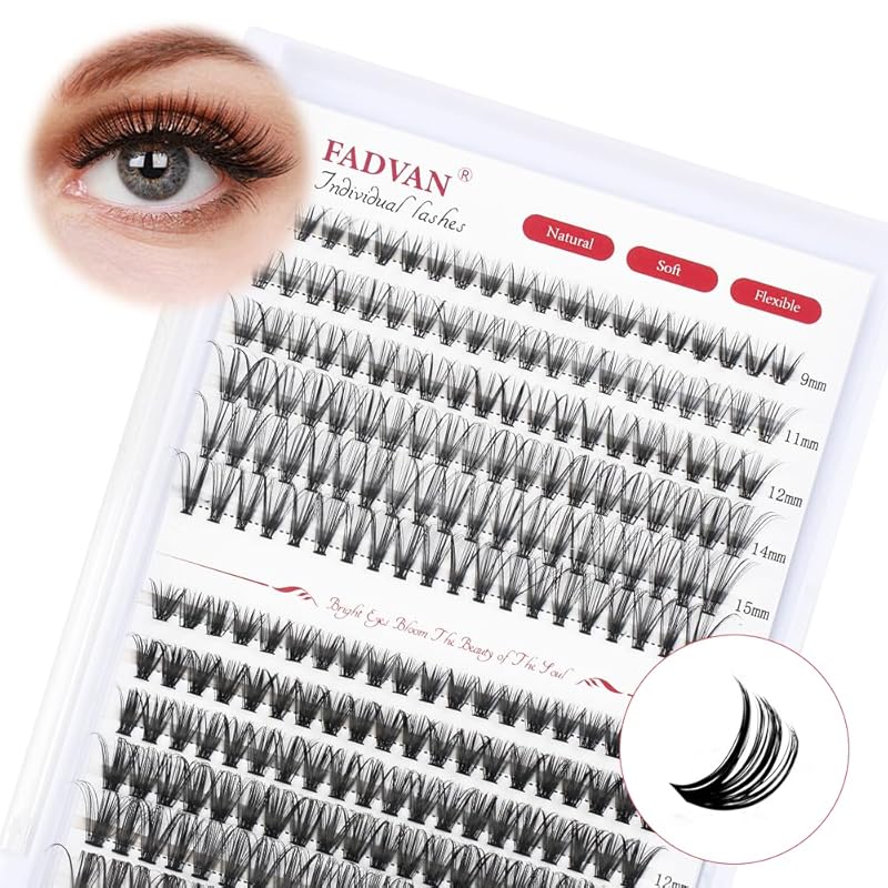 Клей-фиксатор для ресниц и клей для пучков ресниц, клей для пучков, индивидуальных ресниц, фиксатор на 48-72 часа, водостойкий клей для ресниц для чувствительных Lash Clusters 20D+50D-0.0