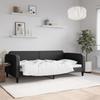 VidaXL Day Bed Black 100x200 Cm Fabric 354040