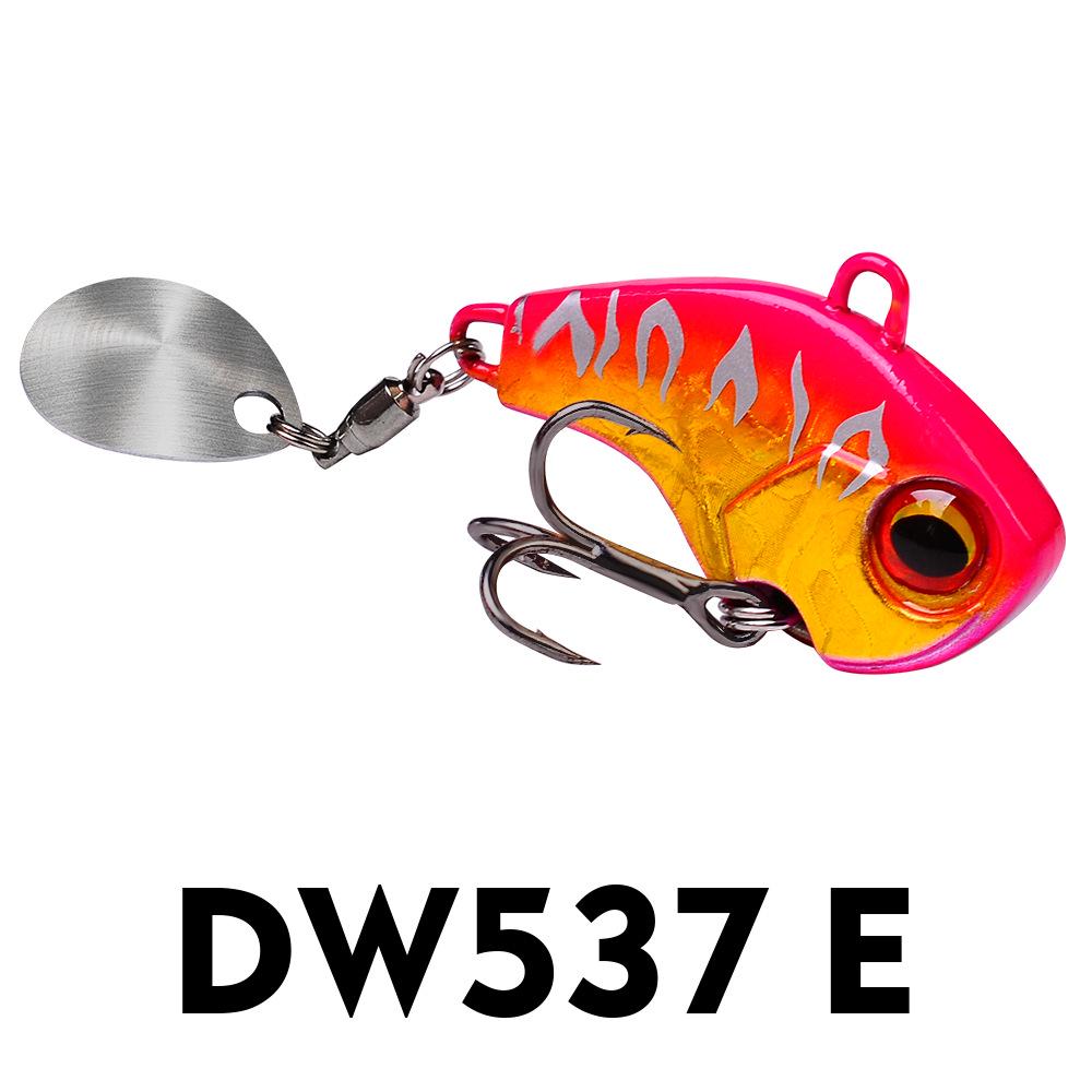 Mini VIB Spinnerbait: Sinking Rotating Vibration Artificial Fishing Lure with Bionic Design