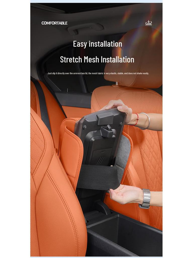 Universal Car Central Armrest Pad: Elevated Elbow Support & Protective Cover