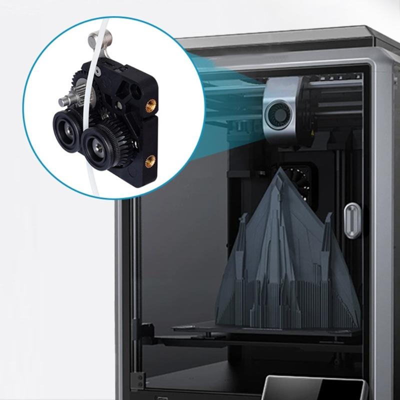 Gestion des engrenages d'extrudeur de remplacement pour imprimante 3D Ensemble d'engrenages d'extrudeur en acier trempé pour imprimante 3D Accessoires pour imprimante 3D