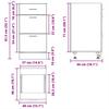 Lyon Under Cabinet In Sonoma Oak Finish 40 X 46 X 81.5 Cm Particleboard