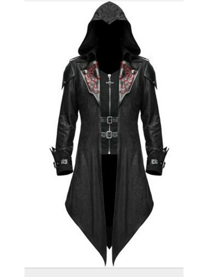 

Европейская и американская средневековая готическая куртка-ассасин для косплея на Хэллоуин в стиле ретро в стиле пэчворк XL